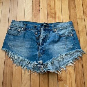 denim shorts